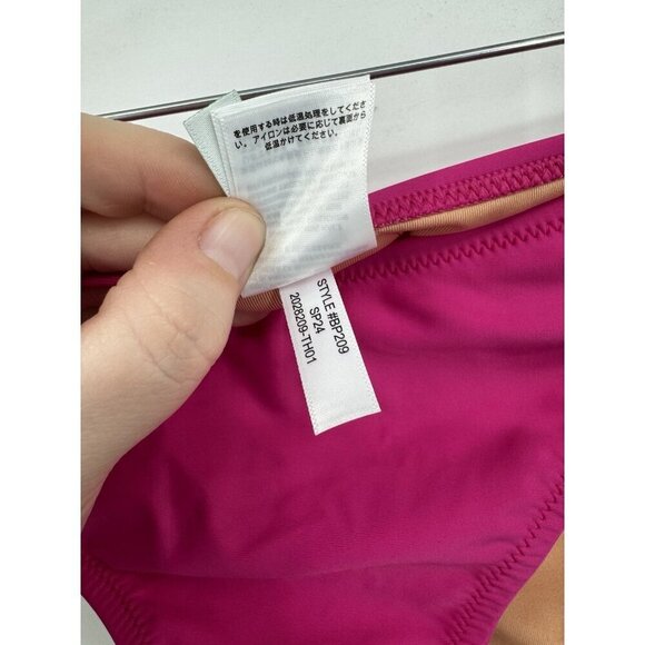 J. Crew Heritage 1989 High Leg Bikini Bottom Women XL Pink NEW Resortwear Beachy - Picture 5 of 7
